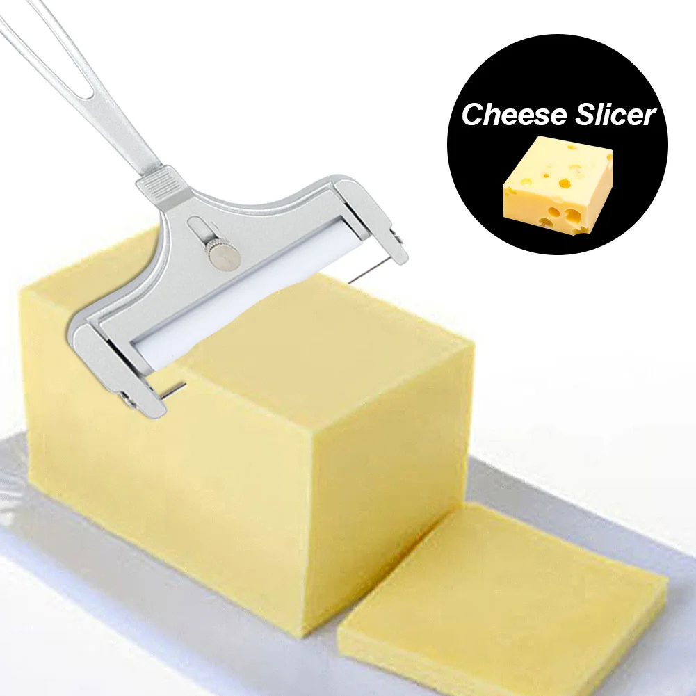 

Cheese Cutter Slicer Adjustable 304 Stainless Steel Cheese Butter Slicer Grater Planer Cooking Baking Tool Kitchen Accessories