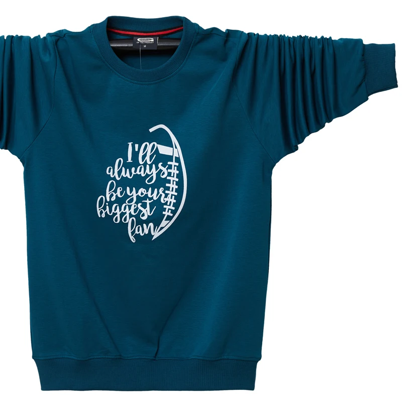 

Мужской свитшот из 95% хлопка, осенний, Повседневный, деловой, однотонный, одежда высокого качества, размера плюс, M-5XL ,GA475