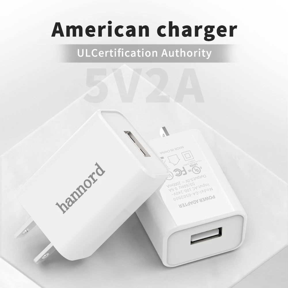 Зарядное устройство Hannord US 5V2A USB адаптер быстрой настенной зарядки для