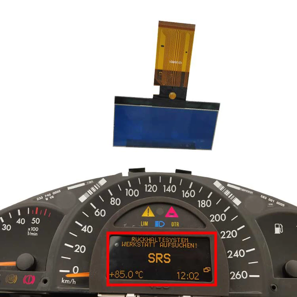 Ремонт пикселей экрана приборной панели LCD Dashboard для Mercedes-Benz W203 C Class 2000-2004/W463 G class 2002-2007 и выше.
