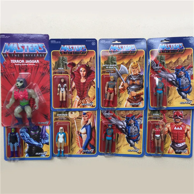 

Hasbro Marvel SUPER7 Universe Seaman Movable Doll Xirui Skeleton King MOTU Retro Hanging Card 3.75 Inch Out of Print Model Toy