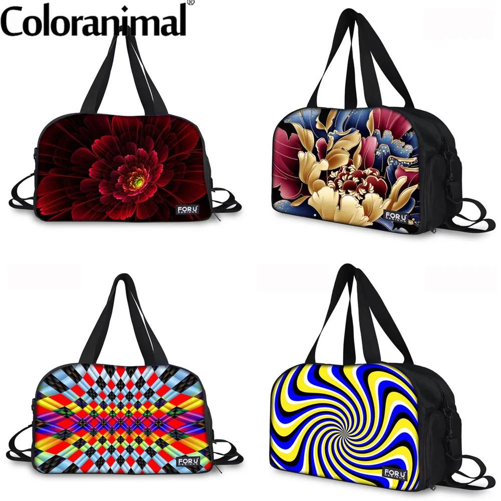 Роскошная дорожная сумка-тоут Coloranimal для женщин и мужчин многофункциональная