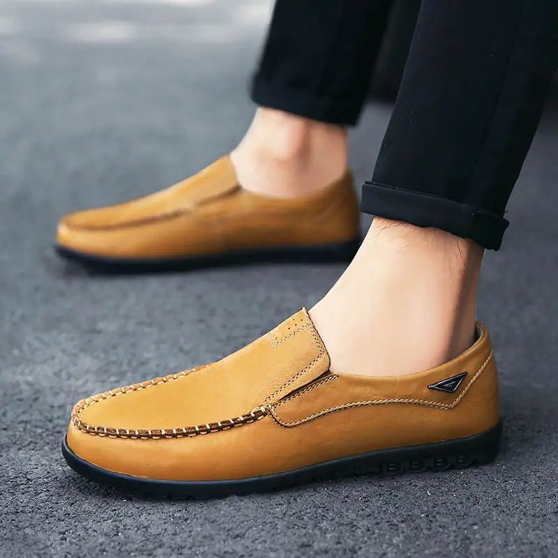 

High Top Casual Sneakers Girls Shoes Man Bouncing Leather Shoes Men Classic No-Leather Casual Mocassin Man Runners Tennis Chue