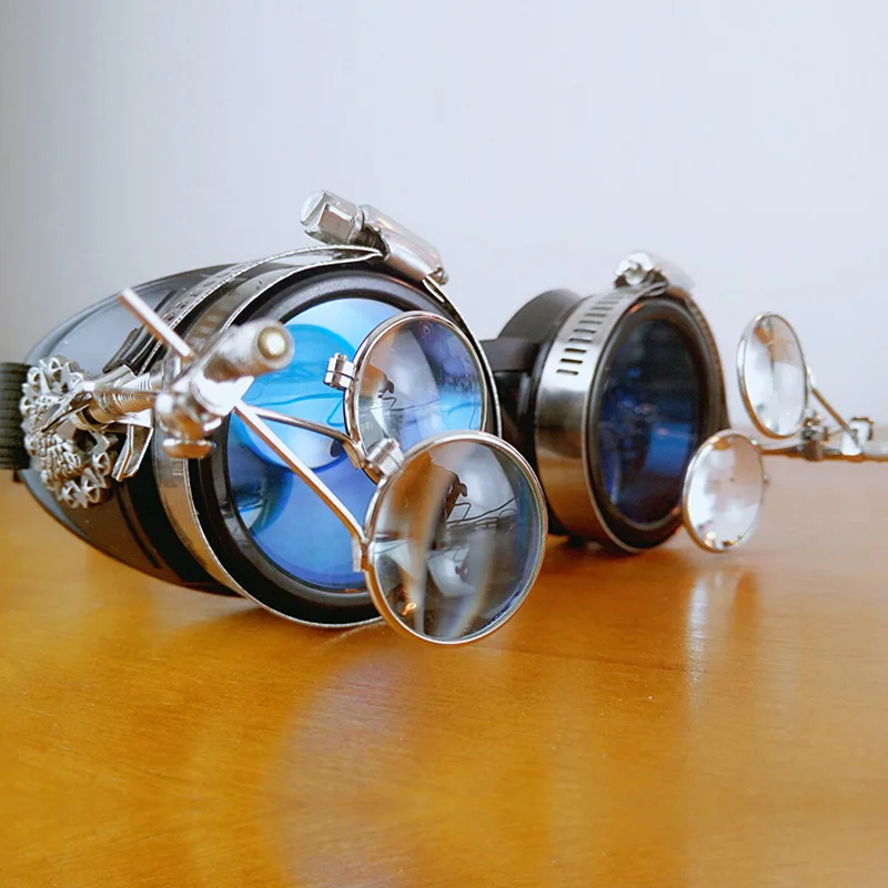 Винтажные очки в стиле стимпанк для мужчин и женщин круглые солнцезащитные