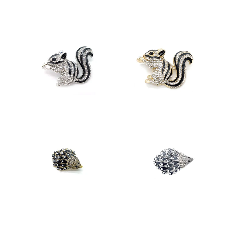 Брошь PD милая белка Ежик изысканная высококлассная брошь для одежды дикая