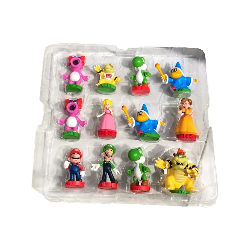 super mario chess classic game collectors edition board educational toy cartoon anime character model birthday christmas gift free global shipping