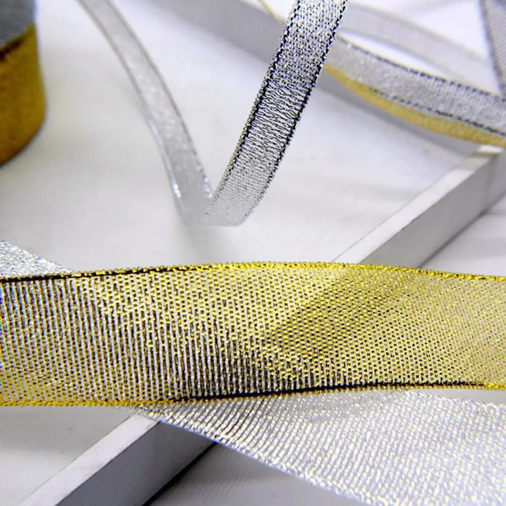 Лента сделай сам блестящие с Цвет серебро упаковочные ленты подарочная коробка