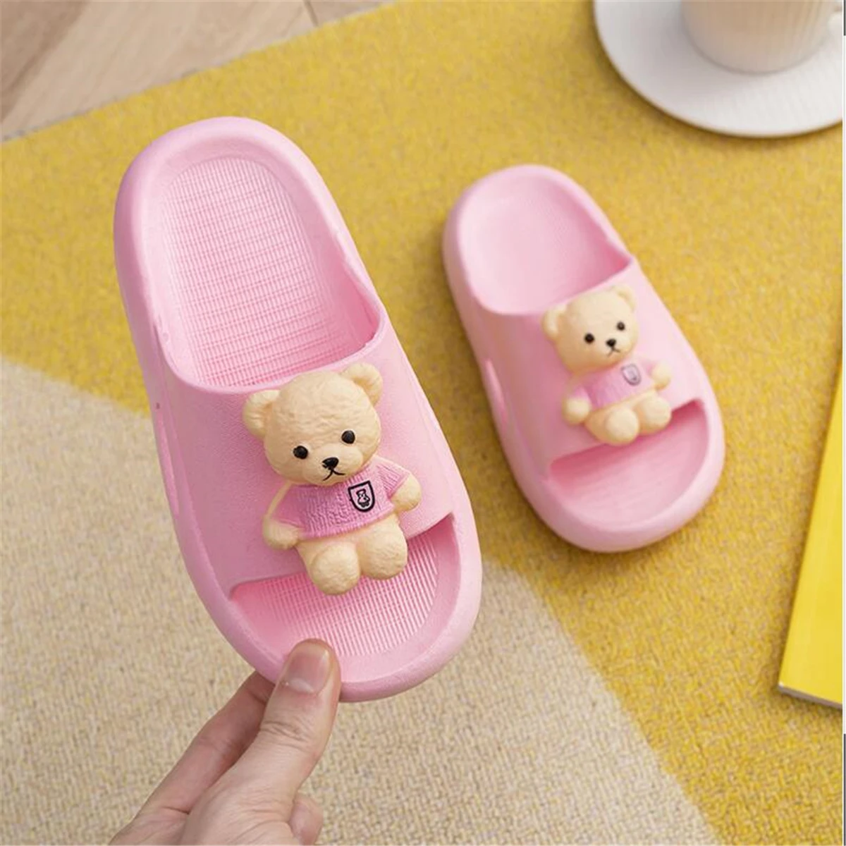 Новинка лета 2021 милая детская одежда для улицы и ванной Нескользящие сандалии с