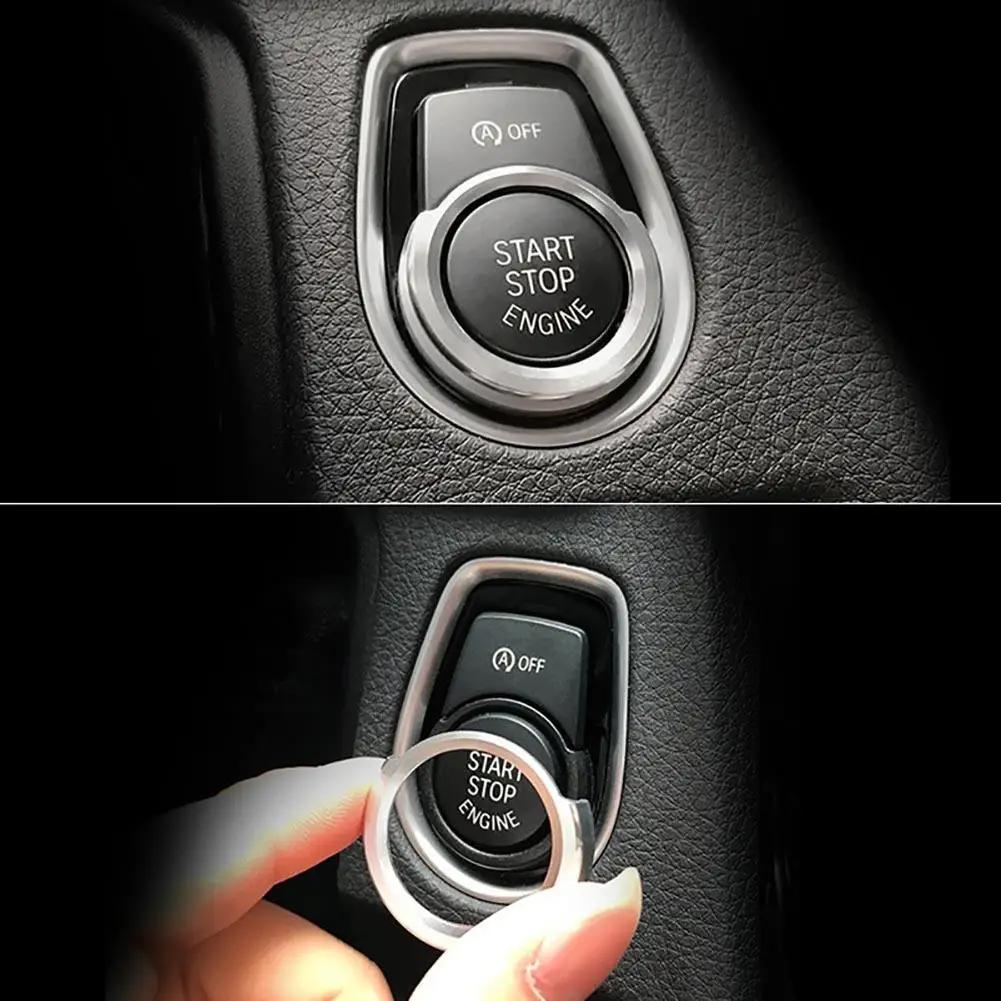 Металлическое автомобильное пусковое кольцо с одной кнопкой для BMW серий 1/2/3/3GT/4/X1