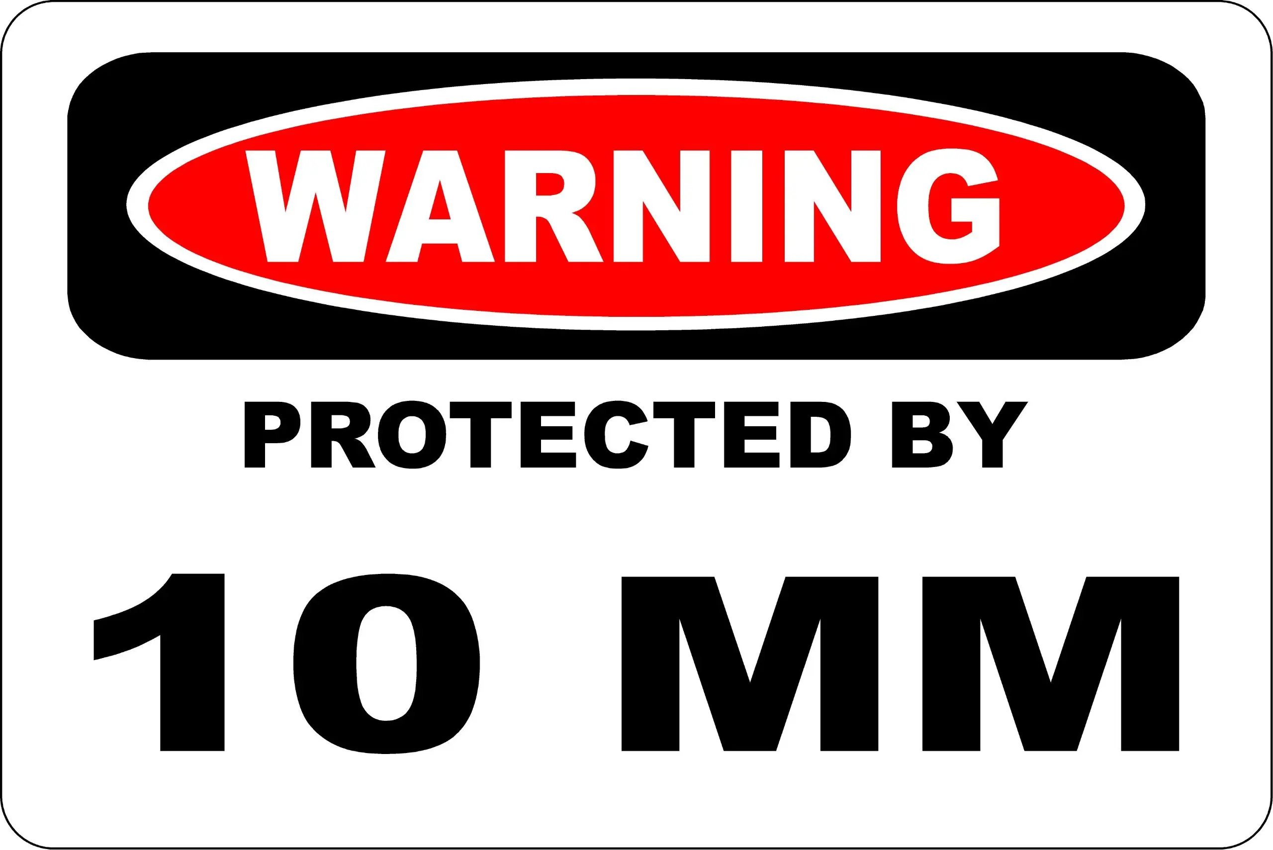 

Наклейка с пиратским предупреждением, защищенная 10 мм, 8x12 дюймов, металлическая новинка, знак, алюминий S182