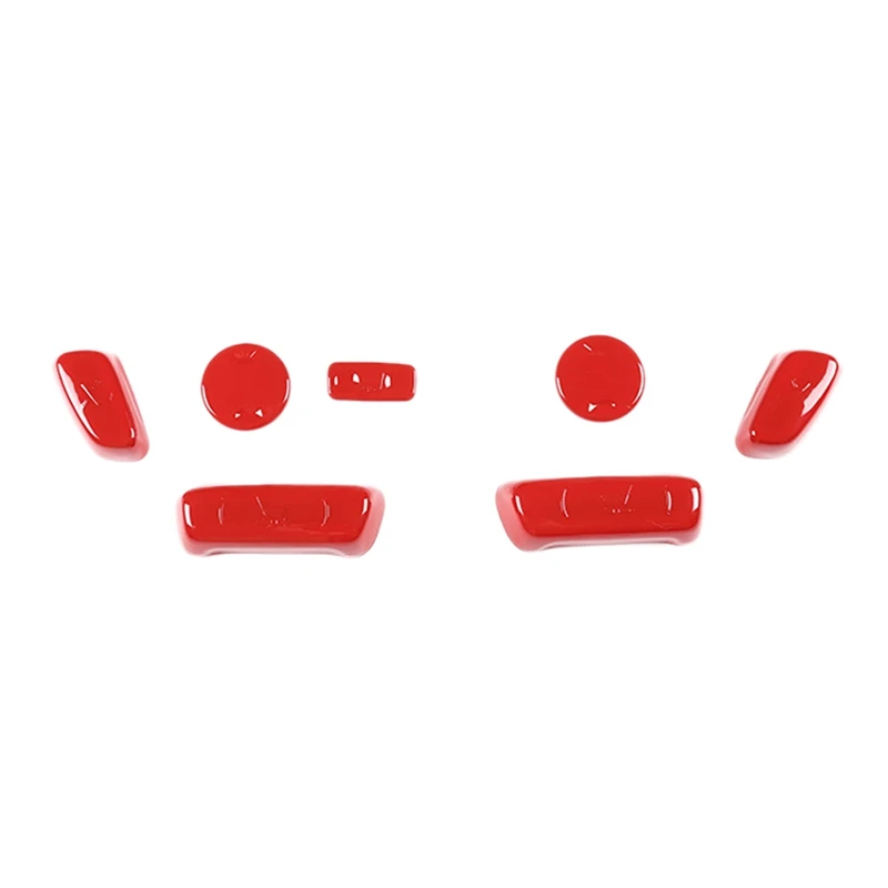 

7 шт. крышка переключателя регулировки сиденья ABS красная для 2014-2020 Toyota