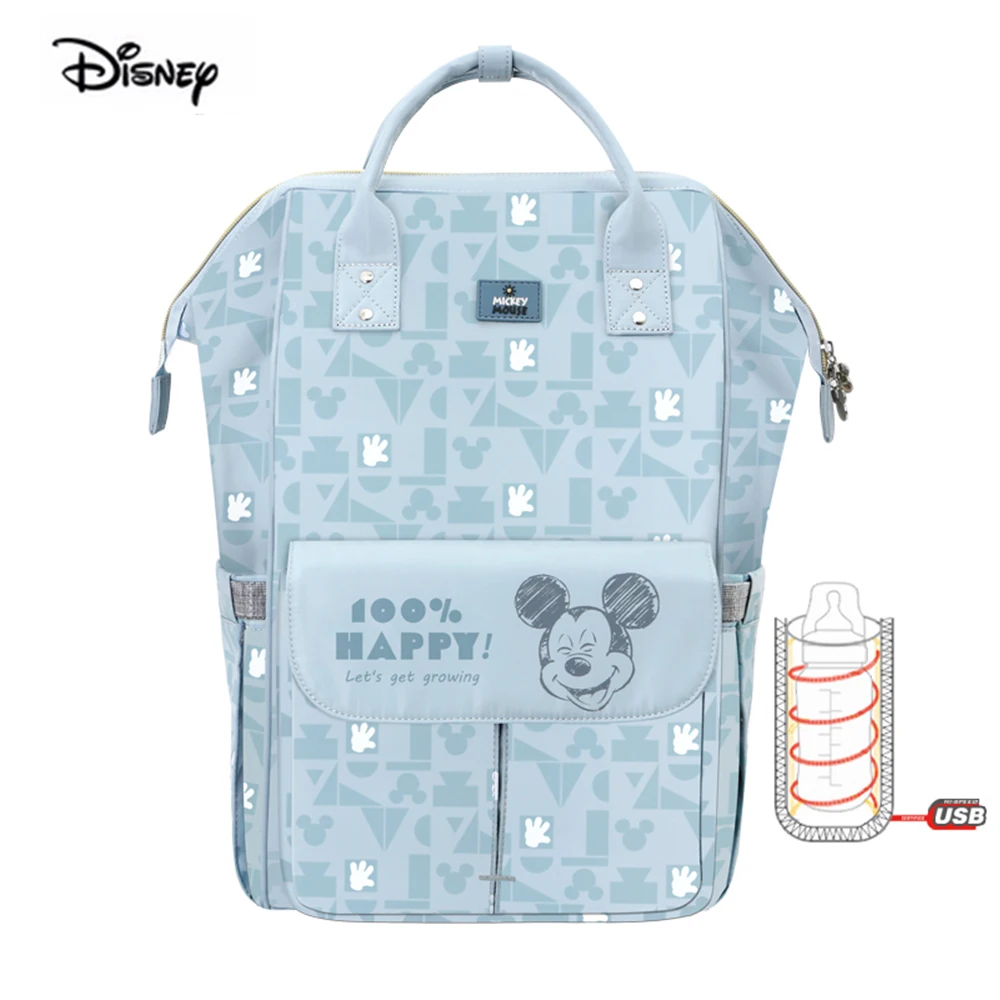 Сумка для подгузников Disney многофункциональный вместительный рюкзак мам с USB