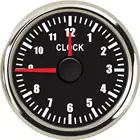 1 шт. Высокое качество 52 мм стрелки часы манометры 0-12 часов Дисплей песочные часы синий часы с подсветкой метра черный или белый для автомобиля лодки