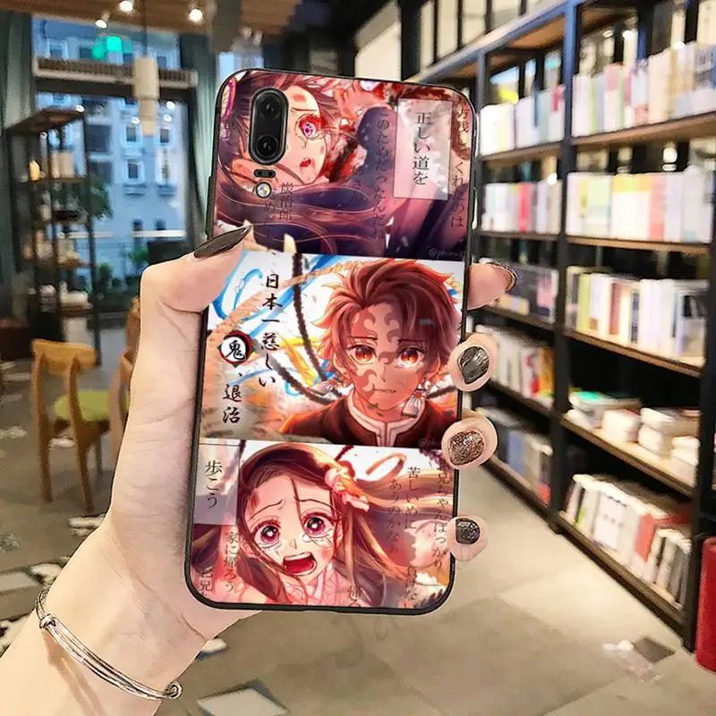 

Demon Slayer Kimetsu no Yaiba Anime Phone Case For Huawei honor Mate P 10 20 30 40 i 9 8 pro x Lite smart 2019 nova 5t