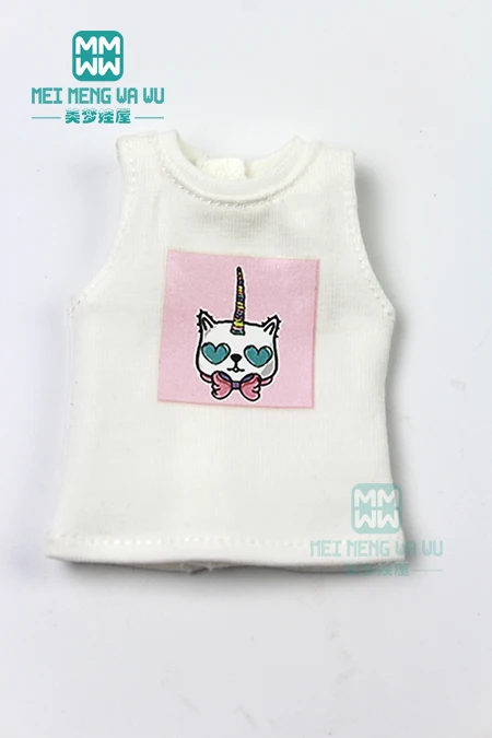 XB--026--C 1 шт. одежда Blyth Doll полосатая рубашка, жилет, спортивные штаны для Blyth Azone OB24 OB23 кукла 1/6 аксессуары - Цвет: XB--026--C
