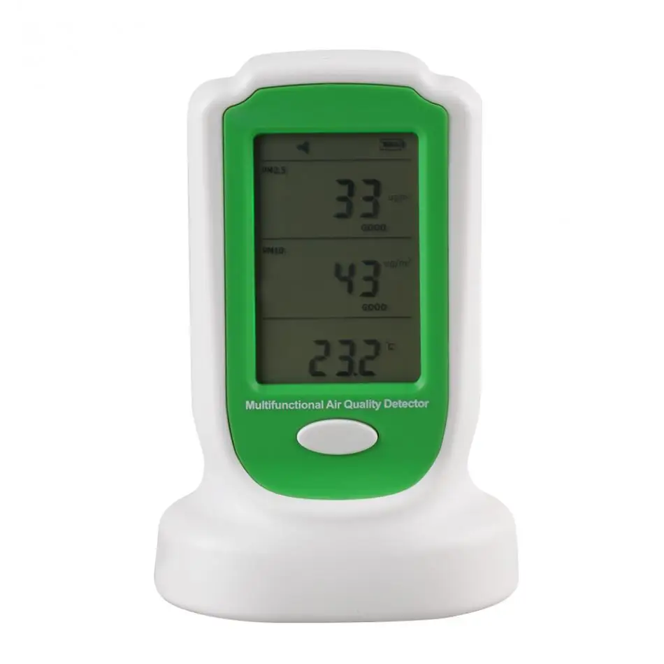 Multifunctional Air Quality Tester Home Indoor PM10 Digital Pollution Detector EU Plug AC100-240V Analyzer Meter | Инструменты