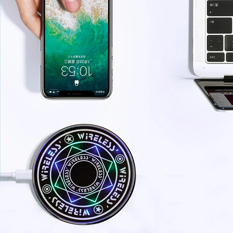 10 Вт Qi зарядное устройство беспроводной автоматический датчик Автомобильный