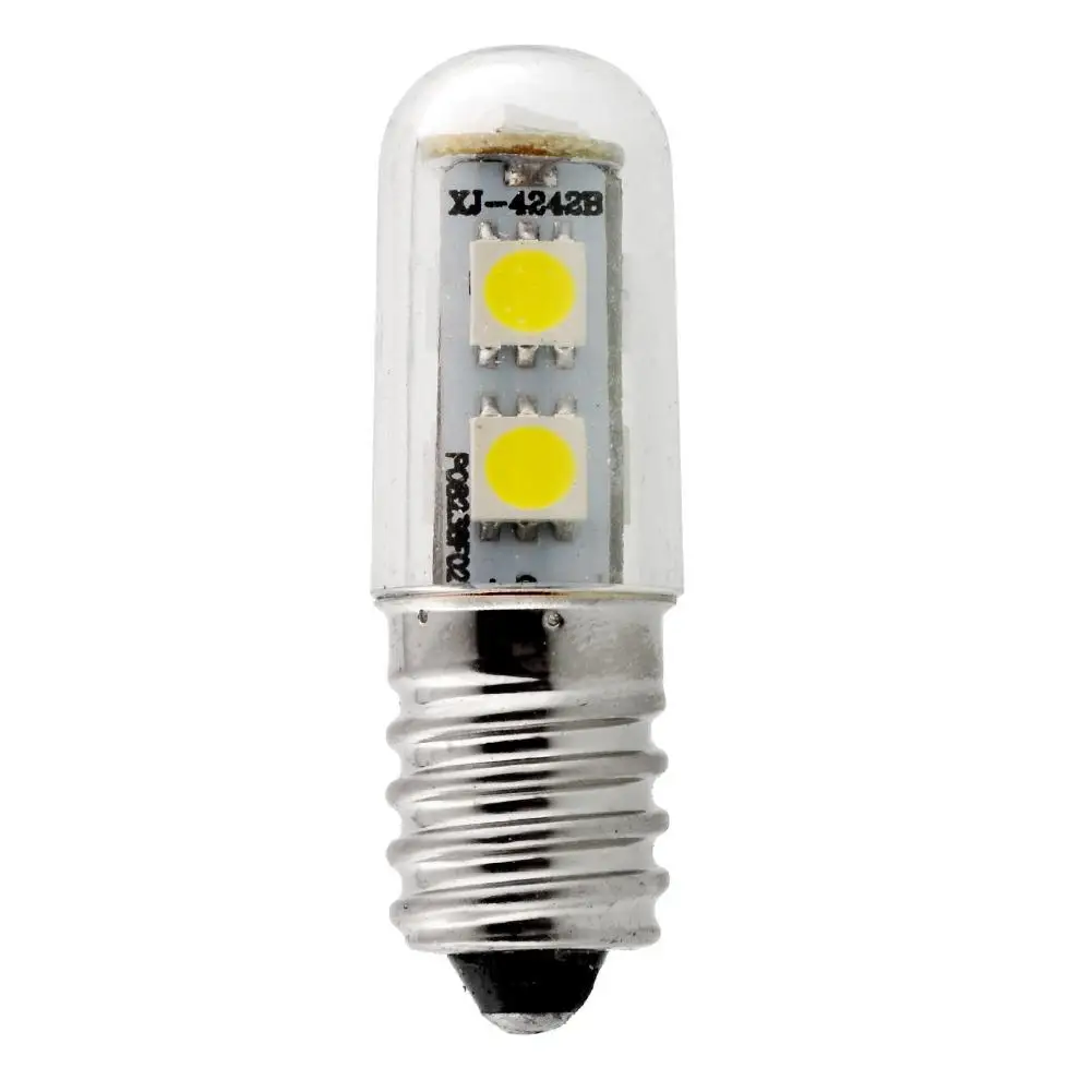 

E14 220 В/1 Вт 7LED 5050SMD яркий белый домашний холодильник, кукурузный светильник долговечная лампа