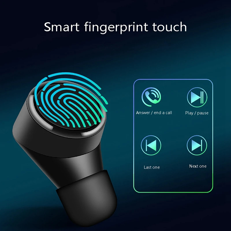 TWS-06 Беспроводная Bluetooth-гарнитура Mini Wireless Earbud Contact водонепроницаемая Спортивная