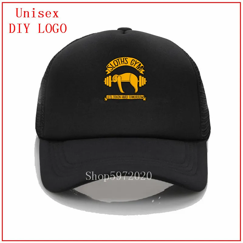 Sloth GYM lets train hard tomorrow mens cap and hat baseball caps for women children summer girls shamrock | Аксессуары для одежды