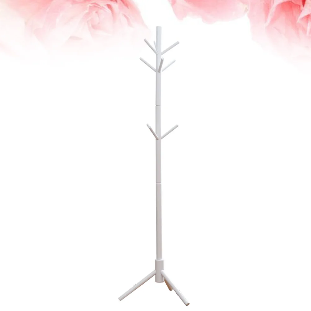 

1pc Wooden Coat Hat Stand Tree Holder Hanger Rack Tree Branch Coat Hanger Natural Clothes Organizing Rack(White)