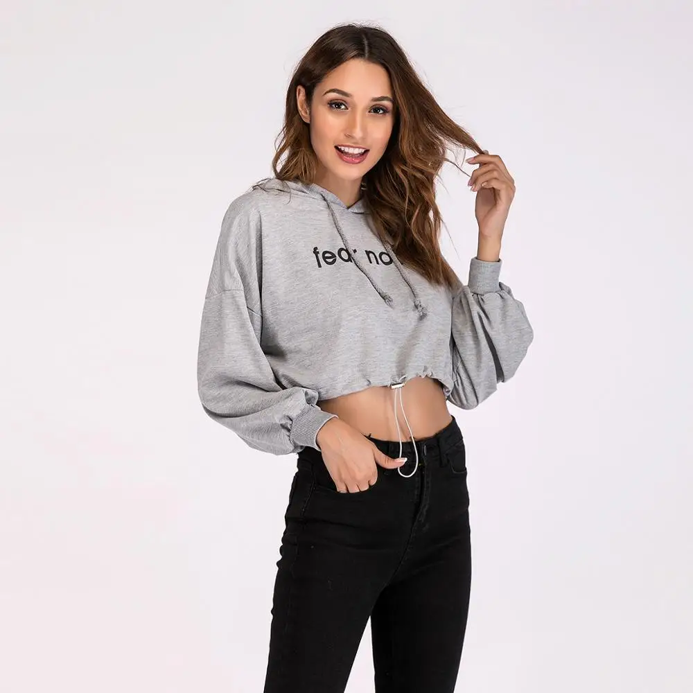 Женские толстовки с капюшоном Осень зима 2019 размер длинный рукав карман пуловер