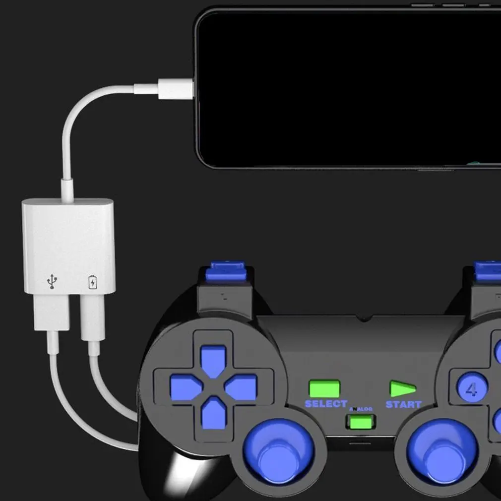 2 в 1 двойной USB-разветвитель DAC адаптер быстрой зарядки Type-C источник питания USB 3 0