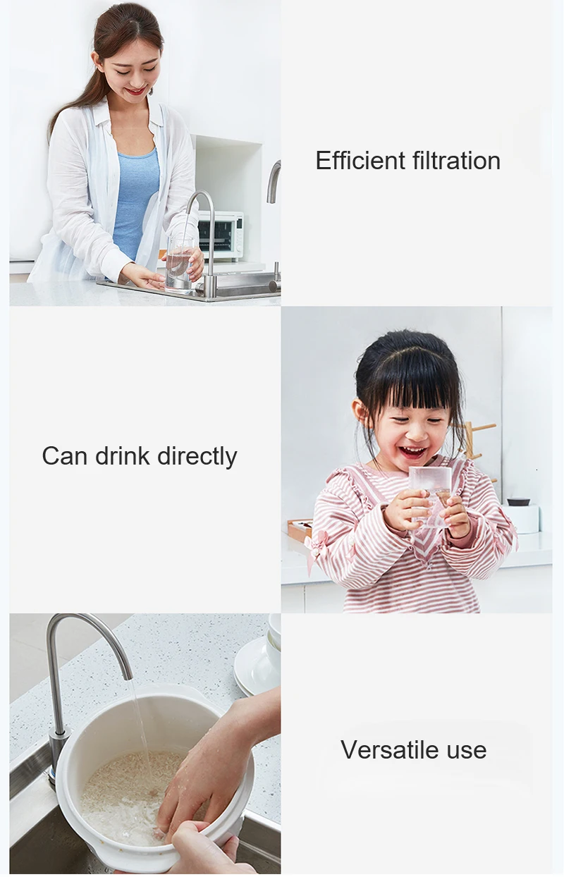 Xiaomi очиститель воды домашнее оборудование для очистки воды кухонный фильтр для воды 220 В 72 Вт санитарный очиститель воды