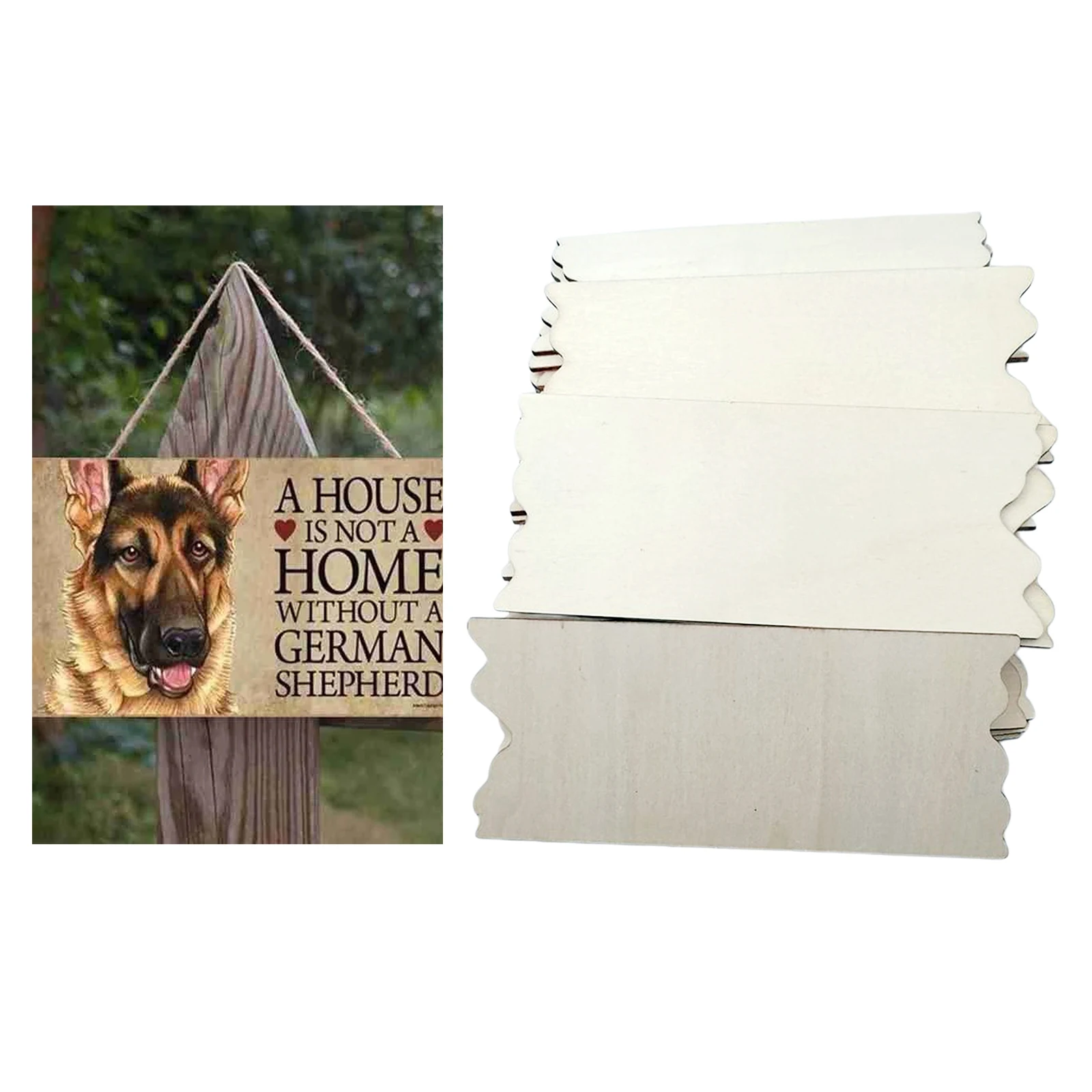 24 упаковки необработанных деревянных табличек вырез деревянная вывеска