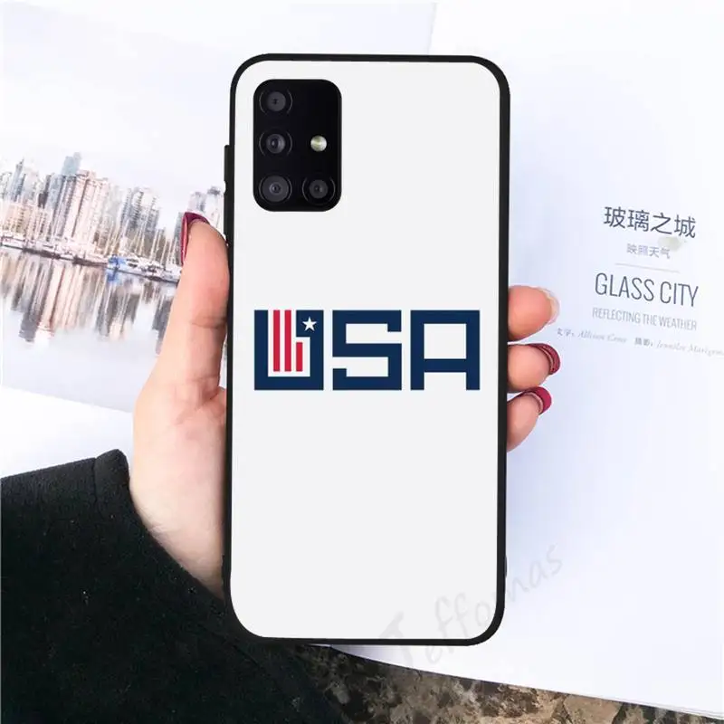 

America USA Flag Novelty Phone Case for samsung galaxy s21 s20 fe s10 a51 a52 a71 a50 a12 a72 a21s a70 note 20 10 ultra plus