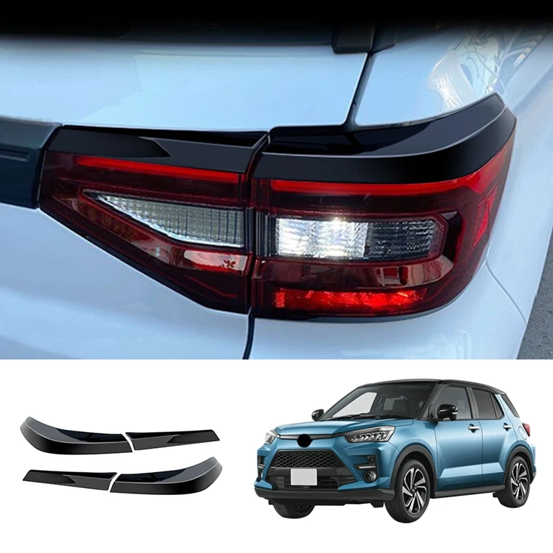 

NEW-For Toyota Raize 200 ROCKY Series Car Tail Light Eyebrow Cover Decorative Trim