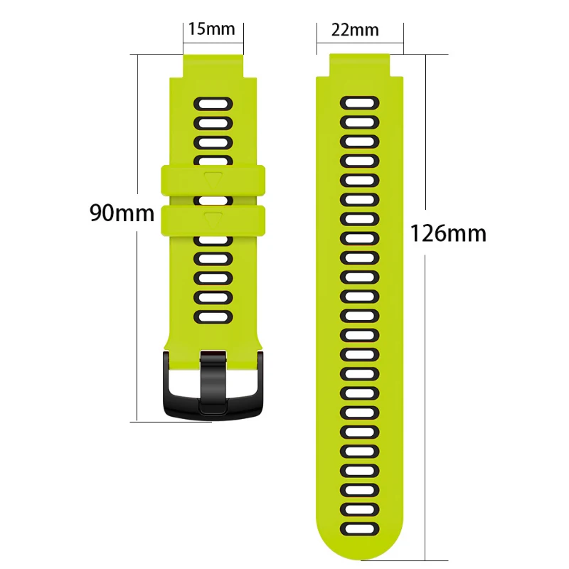 Ремешок для часов Garmin Forerunner 45 45S силиконовый браслет Мягкий регулируемый