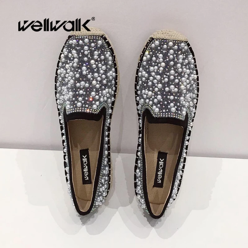 Модная обувь из конопли Женские лоферы без шнуровки Женская на плоской подошве с