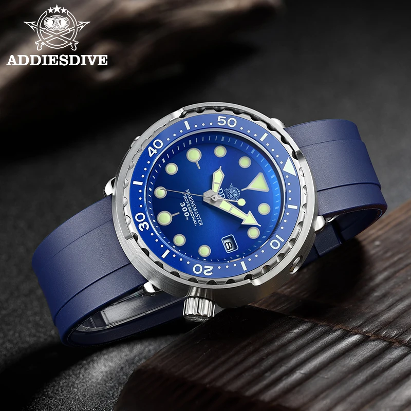 Addiesdive мужские часы для дайвинга 47 мм светящийся циферблат сапфир 300 м