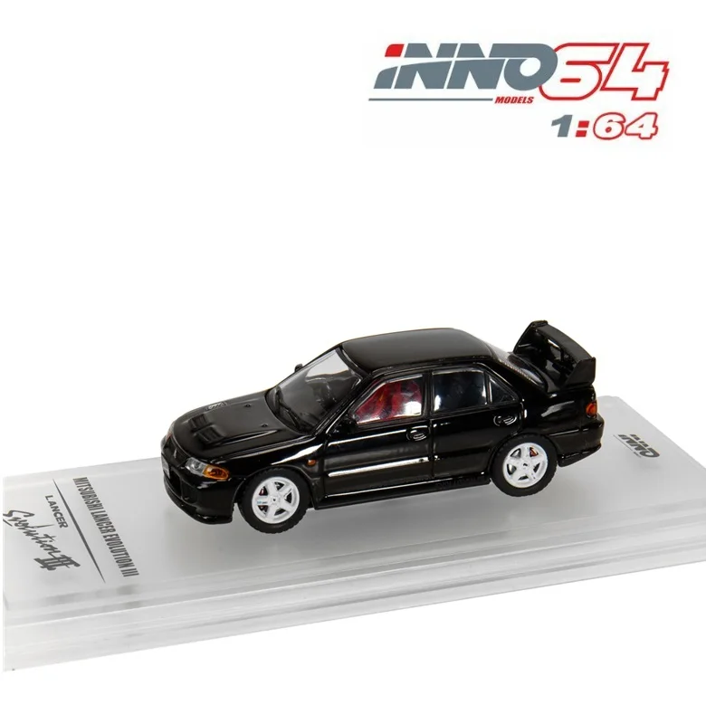 INNO64 1: 64 Mitsubishi LANCER GSR EVO III 1995 черный литой модельный автомобиль