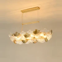 art deco led gold silver artistc summer fan designer lustre hanging lamps chandelier lighting for dinning room