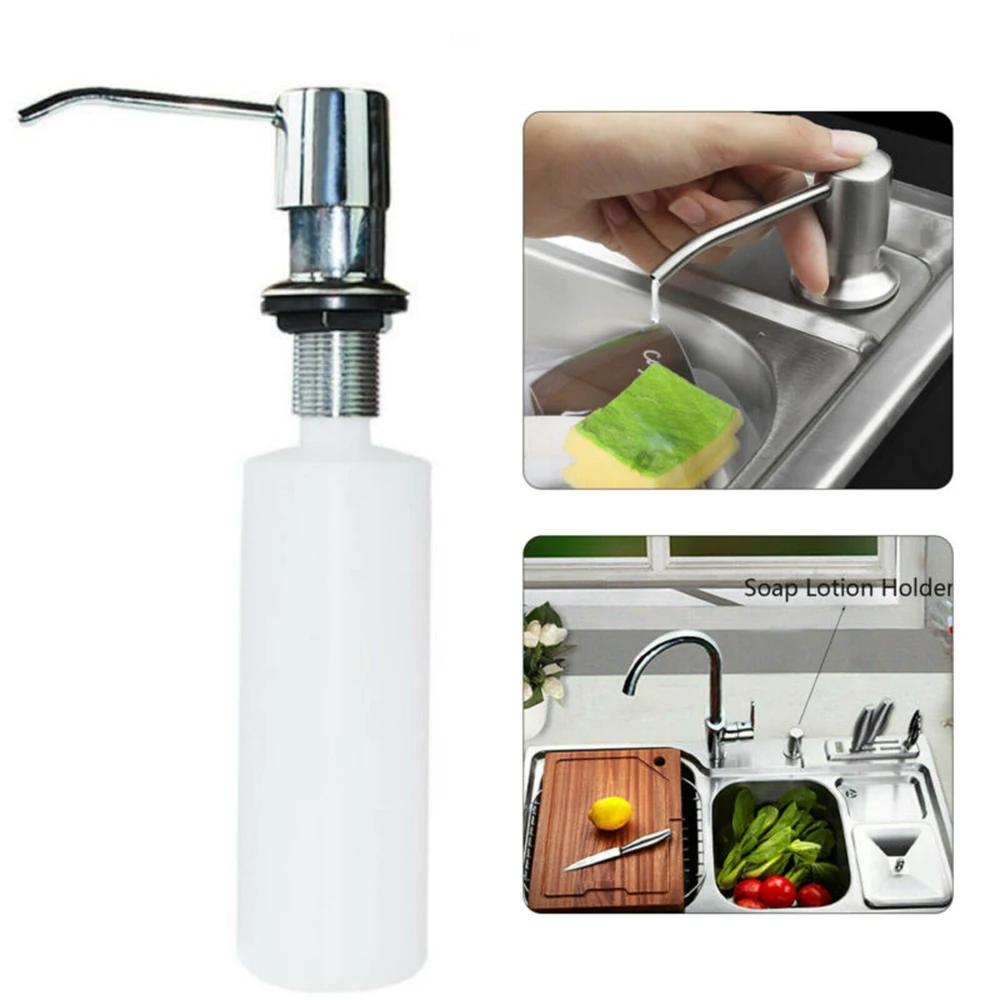 Белый пластиковый диспенсер для мыла Кухонная Раковина Мыло ручная бутылка