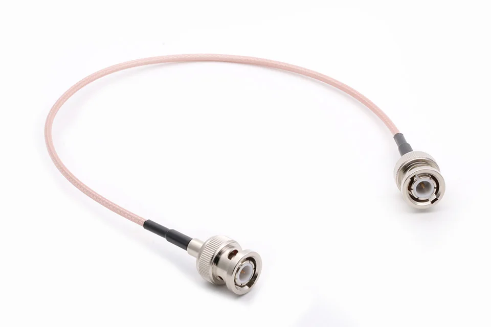 Coaxial do Adaptador Masculino com Cabo da Trança Bnc para o Macho Bnc do rf da Câmera do Cctv ao Rf-conversor Pces 50cm 100 Rg316 10cm 15cm 12 Renovação da Casa