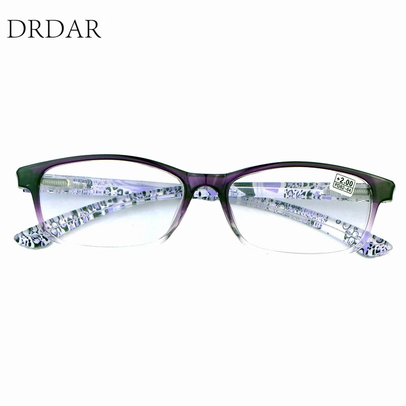 Зеркало для чтения DRDAR женщин Пресбиопия Гиперметропия квадратная оправа