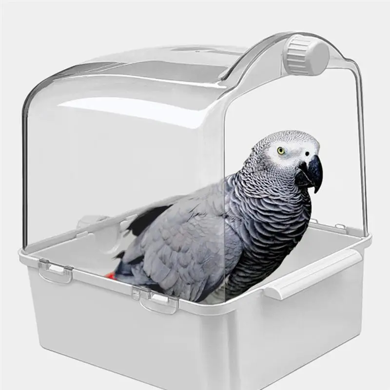 

1Pc Bird Bathtub Parrot Bathing Tub Cockatiel Parakeet Cleaning Basin Pet Supply