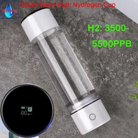 portable nano high hydrogen generator smart voice mretoh molecular resonance alkaline water bottle ionizer pure h2 ventilator