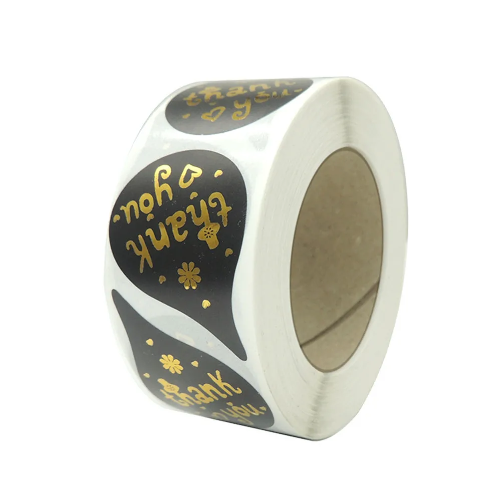 

Thank You Stickers Snow New Year 500pcs/roll Small Business Xmas Labels Stickers, For Gift Packaging &online Sellers 1,1.5inch