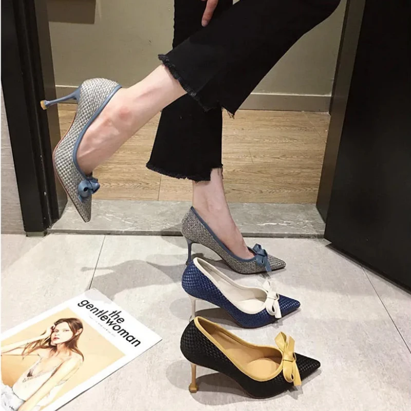 Туфли Cresfimix женские на высоком каблуке повседневная удобная обувь без застежки