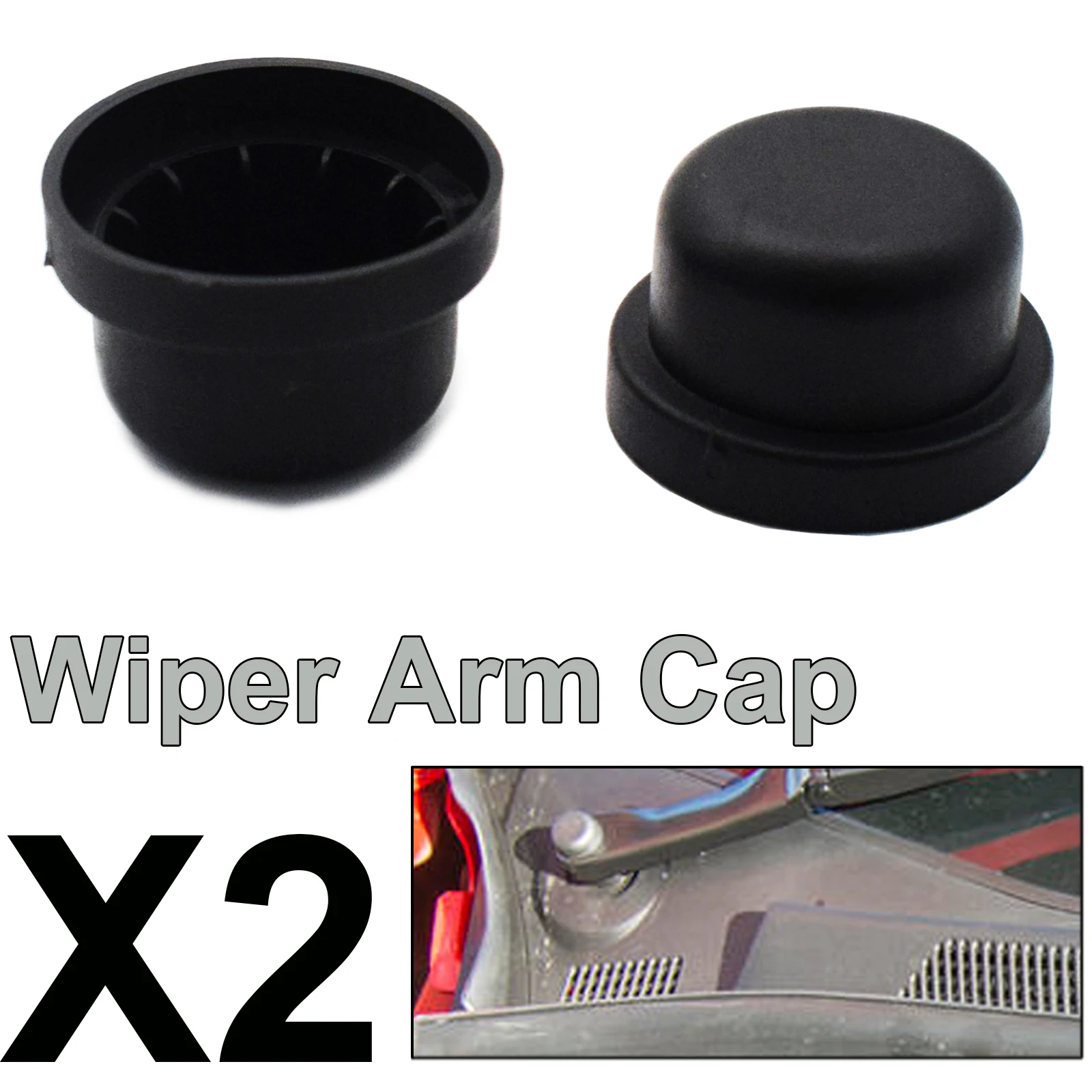 

Front Wiper Arm Nut Cover Cap Windshield Windscreen Bolt Head Antirust For Mitsubishi Eclipse Solara Chevrolet Cruze Trailblazer