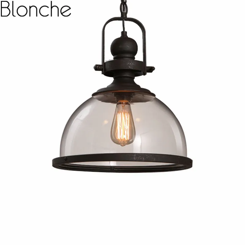 Винтажные железные подвесные светильники Лофт промышленный Декор подвесной