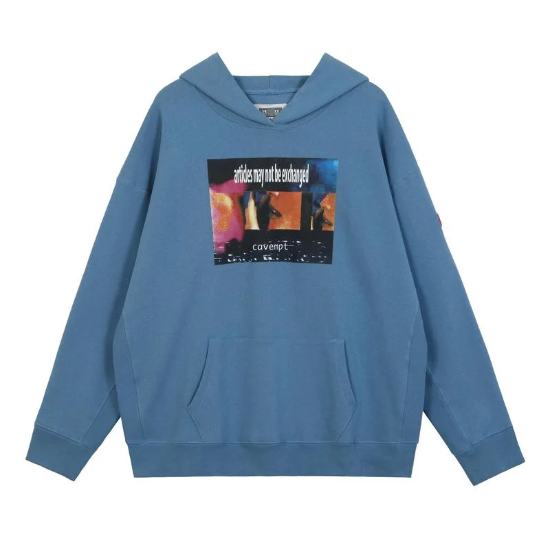 

Худи 22SS с изображением газеты, 100% хлопок, европейский размер