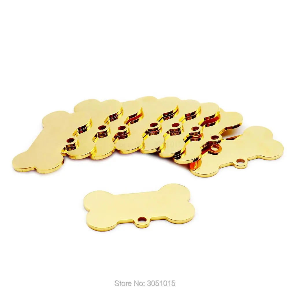 Идентификационная бирка для питомца из нержавеющей стали с гравировкой 100 шт. имя