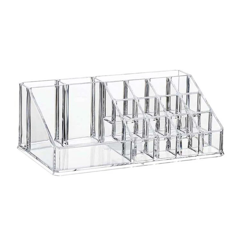 

Vanity Makeup Organizer Clear Plastic Makeup Display Holder for Lipsticks Makeup Brushes Jewelry Cosmetic Display Cases My13 21