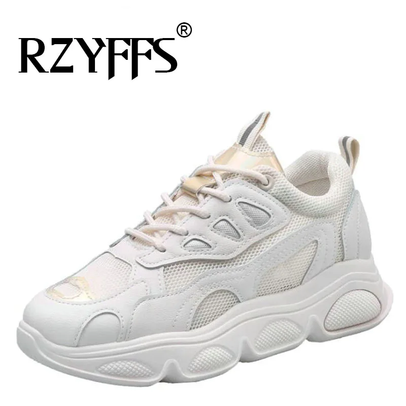 Женские кроссовки для бега сетчатые дышащие расшитые блестками легкие и удобные