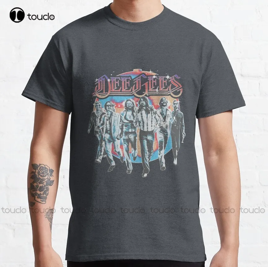 Фото Классическая футболка Dee Gees-с логотипом диско-мяча рубашки для учителей женщин